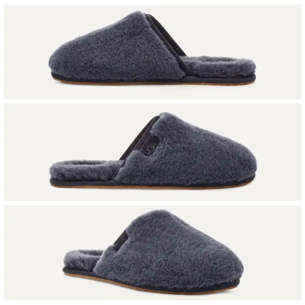 UGG Cozy Gray Fuzzy Slippers
